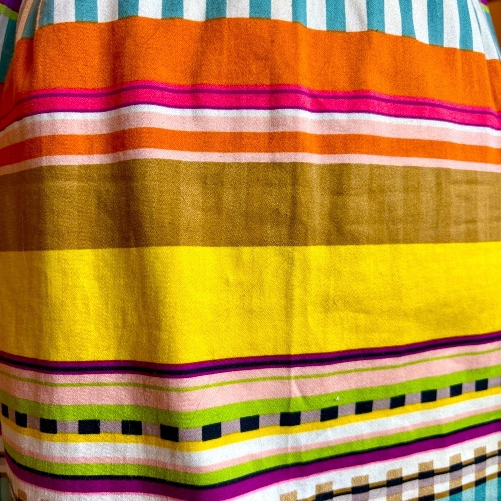 London Times Multicolored Striped Sleeveless Sheath V Neck Dress Womens size 6 - Picture 12 of 16